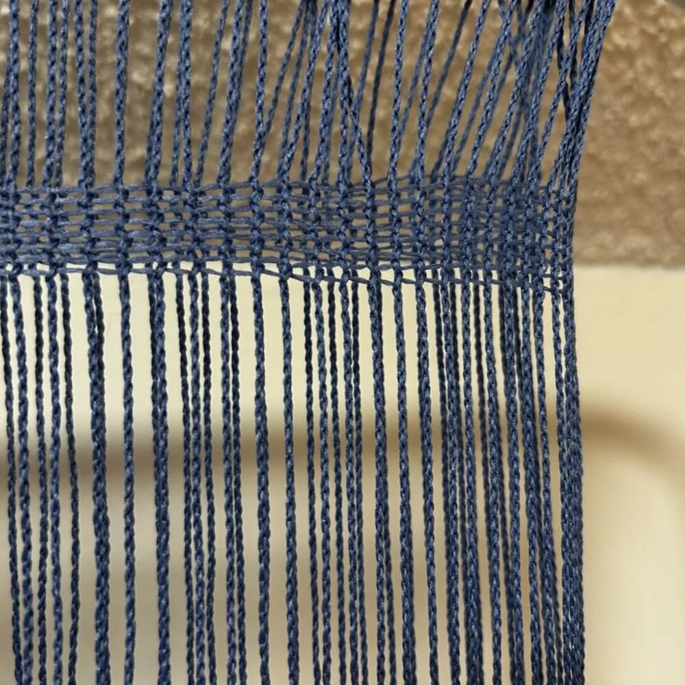 Unique, blue scarf - Picture 2 of 4